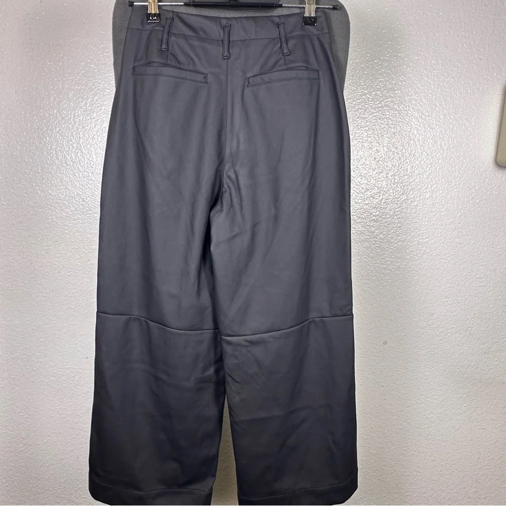 Joie Women Black Faux Leather‎ Dress Pants